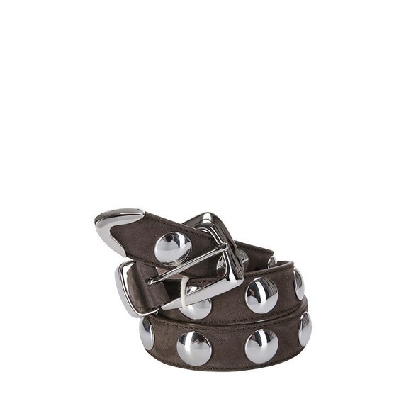 Khaite Accessories - Khaite Benny Studs Belt - Silver Buckle (30Mm) - NWT